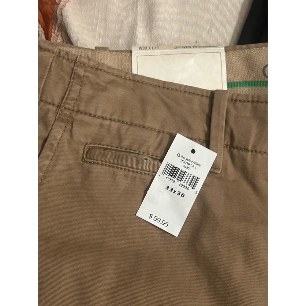 Gap Khakis Chino Pants Lived In Straight Stretch Mens 33x30 NWT 570 - Picture 8 of 8